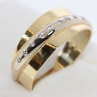 Dámský prsten v kombinaci zlata