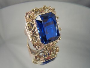 Barokní prsten zlatý