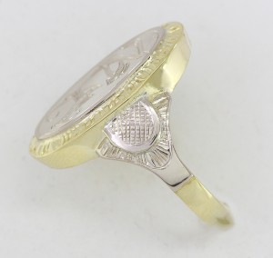 Dámský masivní prsten s monogramem