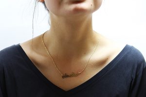 Řetízek s nápisem