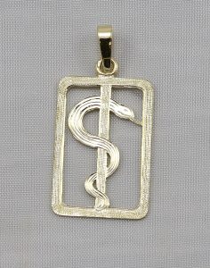 Přívěšek aeskulapova hůl