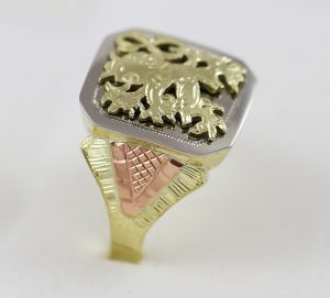 Pánský pečetní prsten se lvem