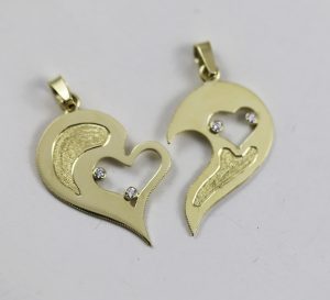 Přívěsek srdce pro dva