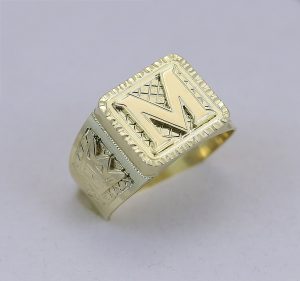 Pánský prsten monogram