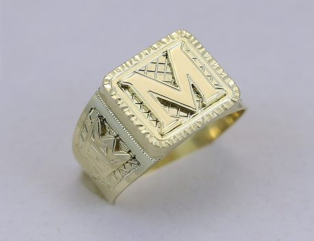 Pánský prsten monogram