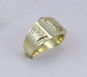 Pánský prsten monogram